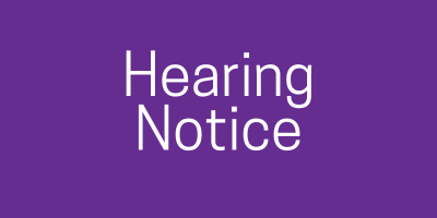 Hearing Notice: Kayla O’Brien #48577