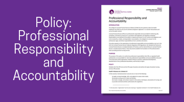 Policy: Professional Responsibility and Accountability